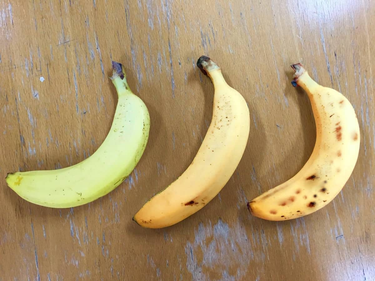 バナナ３色