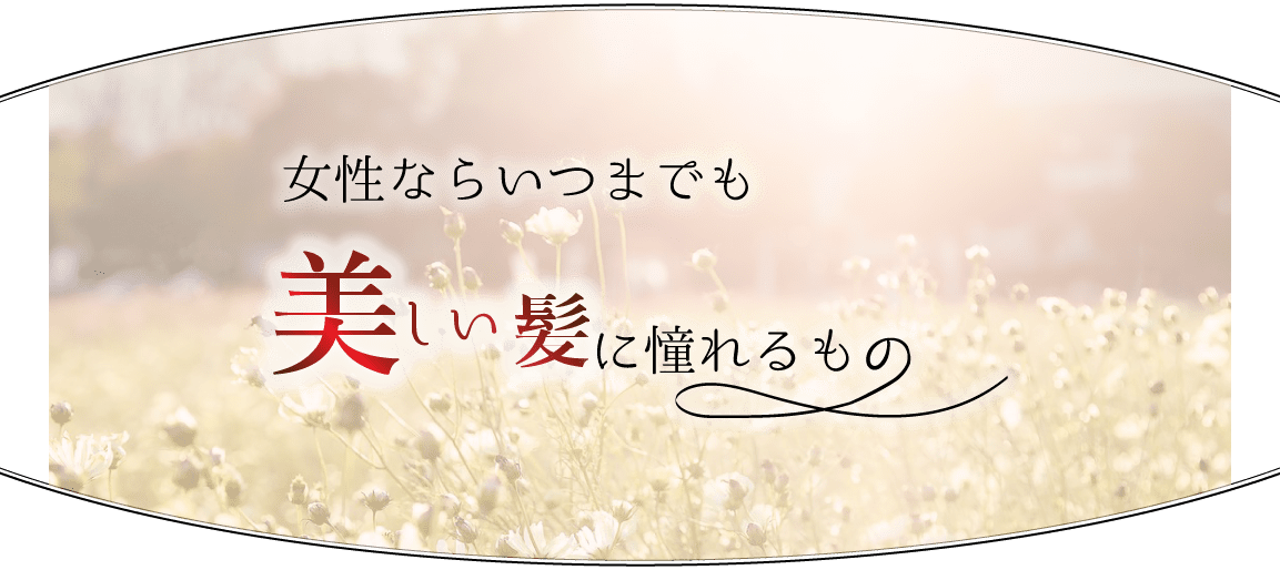 女性ならいつまでも美しい髪にあこがれるもの。